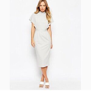 NWT ASOS grey midi women's 6‎ dress